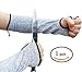 XHSJ Cut Resistant Gloves in High Performance EN388 Certified Level 5 Protection Food Grade Kitchen Glove for Hand Safety & Hand Guard Gloves One Pair! 4 Size Available! (Cut Resistant Sleeve)