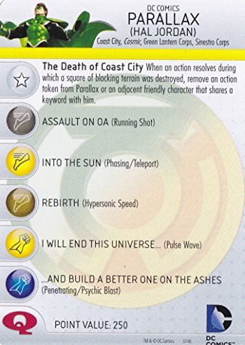 Heroclix DC War of Light #041 Parallax (Hal Jordan) Figure Complete with Character Card
