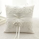 WoodBury Wedding Ring Bearer Pillow Lace Embroided