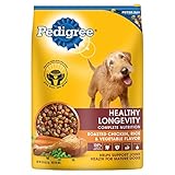 Pedigree Active Senior Roasted Chicken, Rice & Vegetable Flavor Dry Dog Food 15 Pounds