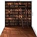 KonPon 5x10ft Silk Cloth Library Bookshelf Photography Backdrop KP-004