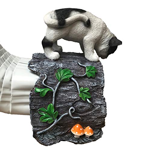 Decorative Downspout Extension Outdoor Garden Statue (Playful Chasing