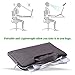 Laptop Stand, Portable Lightweight Aluminum Laptop/Tablet Mount Compatible with HP/Dell/Lenovo/Samsung/Acer,Laptop Riser Adjustable Foldable Dock Desktop Cooling Desk Holder -Silverthumb 4