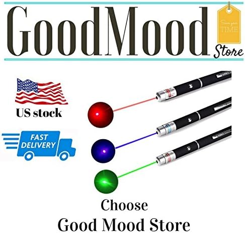 Good Mood Store Laser Pointer High Power 3PCS | Green + Blue Violet + Red | Hunting Rifle Scope Sight Laser Pen, Remote Laser Pointer, LED Interactive Baton Funny Laser Pointer Toys for Cat