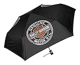 HARLEY-DAVIDSON Motor Oil Bar & Shield Mini Retractable Umbrella Black UMB469301