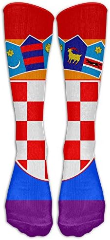 NUNOFOG Men's & Women's Sock Croatian Rainbow Flag Stylish Athletic Socks,One Pair