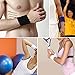 Mallofusa 10 Pack Colorful Sports Basketball Football Absorbent Wristband Party Outdoor Activity (Black) Standard