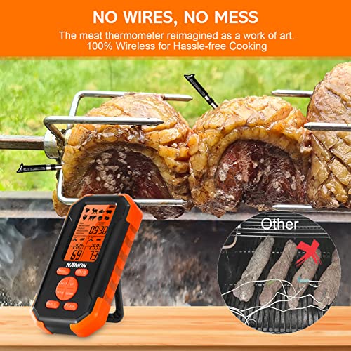 NAMON Wireless Meat Thermometer, Grill Thermometer with 2 Meat Probes