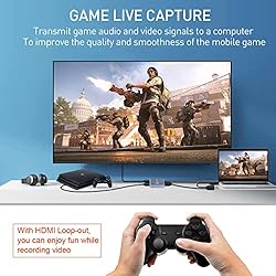 Capture Card 1080p 60fps, 4K HDMI Video Game