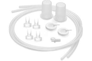 Ameda HygieniKit Spare Parts Kit for Breast Pump | 4 Valves, 2 Silicone Tubing, 2 Silicone Diaphragms, 2 Adapter Caps, 1 Tubi