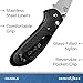 Benchmade - Griptilian 551, Serrated Drop-Point, Satin Finish, Black Handle