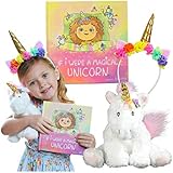 Tickle & Main Unicorn Gift Set â€“ Includes Book, Stuffed Plush Toy, and Headband for Girls Ages 2 3 4 5 6 7 Years - If I were A Magical Unicorn â€“ Great for Birthday, Imaginative Play