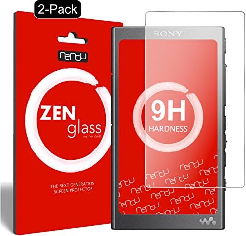 nandu I ZenGlass [2-Pack] Flexible Glass Film compatible with Sony Walkman NW-A35 I Screen Protector 9H