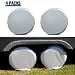 Tire Covers for RV Wheel ELUTO Set of 4 Motorhome Wheel Covers Waterproof Oxford Cotton Tire Protectors Tire Covers Fits 27" to 29" Tire Diameters