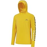 BASSDASH UPF 50+ Men’s UV Sun Protection Long Sleeve Performance Fishing Hoodie Hooded Shirts