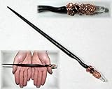 Clear Crystal Red Oak Magic Wand