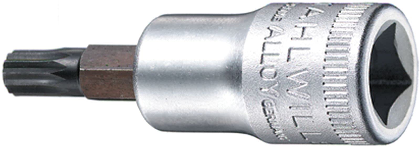 Stahlwille 02060005 49X Chrome Alloy Steel Screwdriver Sockets, 3/8 inch Drive, M5 Size, 57 mm Length, Pack of 5