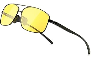 SUNGAIT Night Driving Glasses for Men Glare Reducing HD Night Vision Glasses Polarized Trendy Designer