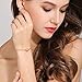 SHINCO Bella Lotus Starry Bead 18k White Gold Plated Cubic Zirconia Paved Adjustable Women/Girls Charm Bracelets, Gifts for Love, Thanks, Christmas and New Year