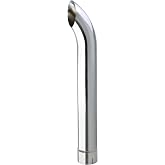 Chrome Exhaust Pipe 5"DIA, 36" Length Curved，Flared Bottom with Slot