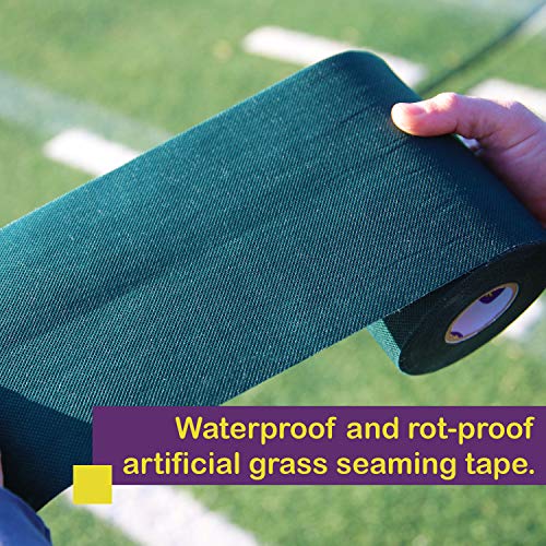 ATack Artificial Grass Tape, 6-Inch by 32-Feet, Self-Adhesive Synthetic Grass Joining Seaming Tape - Ideal for Outdoor, Patio, and Lawn Artificial Grass Carpet Tape