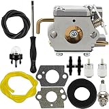 Dalom 791-182875 Carburetor w Air Filter Fuel Line for Bolens BL150 BL100 BL250 Trimmer Yard Man Machines YM20CS YM1000 YM1500 YM320BV YM400 YM70SS 2800m Y28 Y725 Y780 Weed Eater Brushcutter