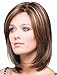 TSNOMORE Shoulder-Length Short Straight Brown Wigs Fashion Women's Full Hair Wig for women (Brown)