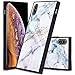 BestCasee Marble Square Case for iPhone Xs Max, Retro Classic Stylish Soft TPU and Hard PC Shockproof Cover Case for iPhone Xs Max 6.5 Inch(2018)