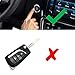 iJDMTOY Chrome Finish Blue TPU Key Fob Protective Case w/Button Cover Compatible with 2017/2018-up Toyota Camry Prius Prime Mirai C-HR, etc w/Push Start Engine Feature