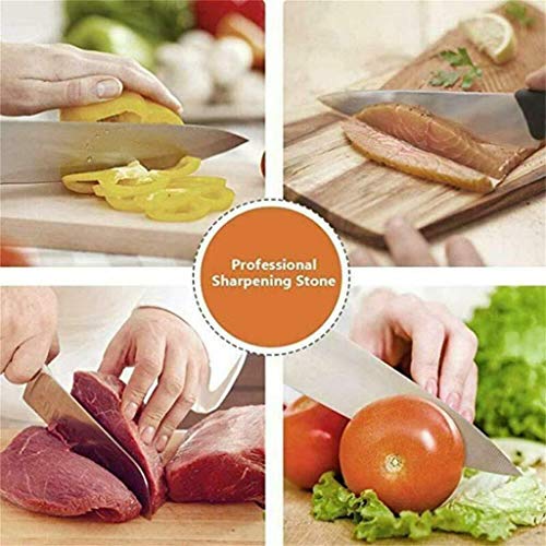 Whetstone Knife Sharpening 2 Side, Premium Professional 1000/6000 Grits Wet Stone Sharpener Set with Non-Slip Bamboo Base & Angle Guide, Polishing Stone for Kitchen & Chef Knives (As Show) - Thumbnail 3