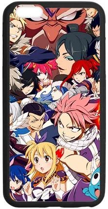 Fashion Fairy Tail Anime Protective Hard TPU Rubber Coated Case Cover for iPhone 6 Plus 5.5 inch