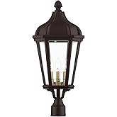 Livex Lighting 3 Light BZ Outdoor Post Top Lantern, Bronze