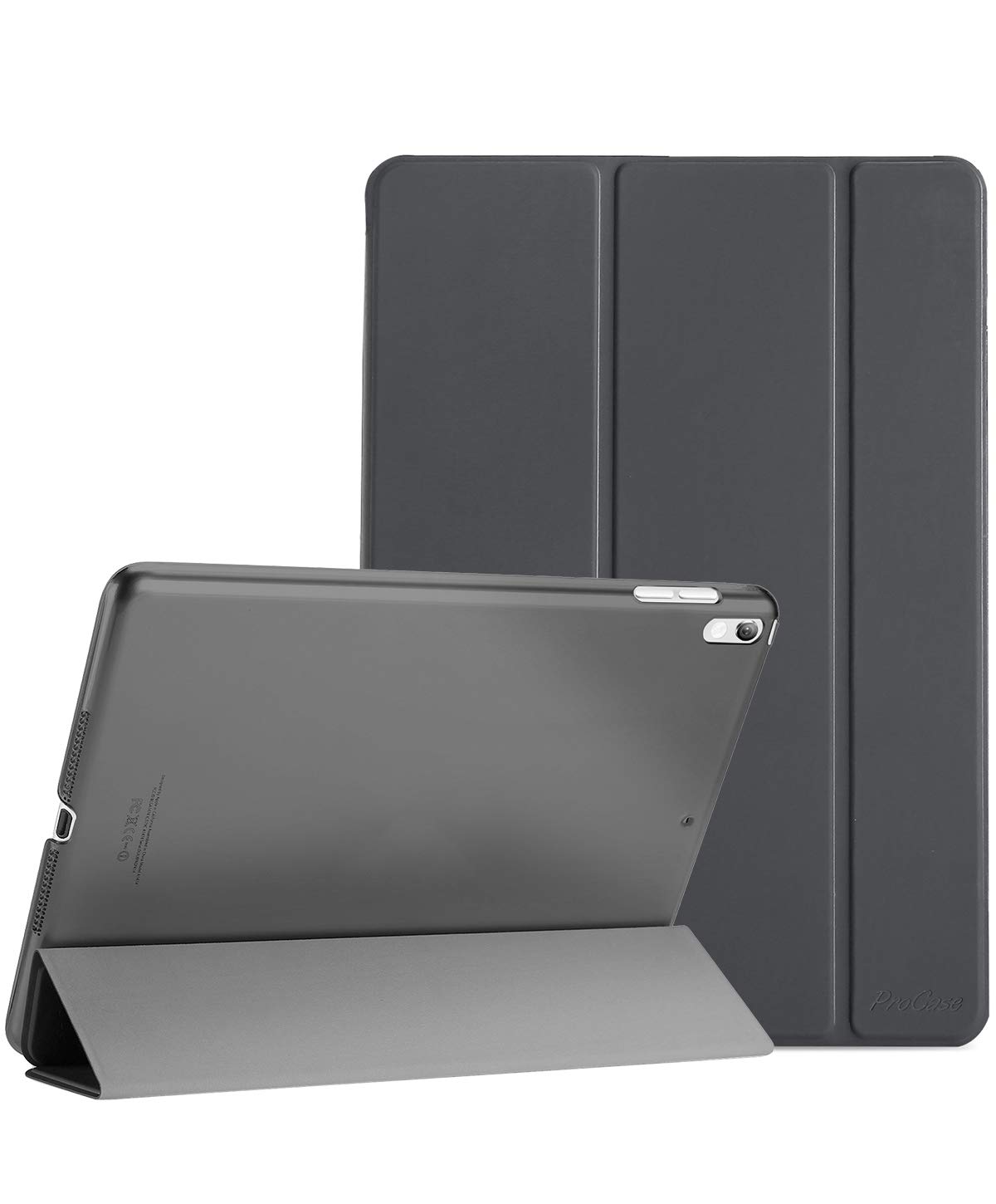 Photo 1 of ProCase Smart Case?for 10.5” iPad Air 3rd Generation 2019 / iPad Pro 2017, Slim Stand Cover with Translucent Frosted Back for iPad Air 3 -Grey
