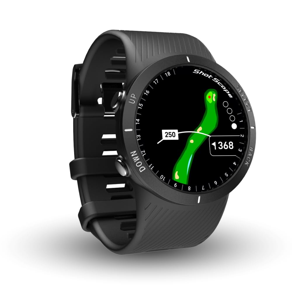Photo 1 of Shot  V5 GPS Watch, Shot Tracking, 36k+ Preloaded Courses, Full Course Maps, No Subscription (Black)