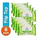 Flushable Wipes, Biodegradable, Unscented by Sun & Earth, Resealable for Travel, 50Count, Pack of 8