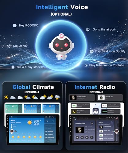 6G+128G 8 Cores Android Car Radio for Suzuki Swift 2003-2010 10.1 Inch Car Radio with Carplay Wireless Android Auto Mirror Link Bluetooth FM/RDS/EQ/DSP WiFi GPS Steering Wheel Controls Backup Camera