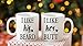 I Like His Beard, I Like Her Butt Couples Mug - Funny Couple Mug - (2) 11OZ Coffee Mug - Funny Mug Set - Mugs For boyfriend and Girlfriend and Husband and wife - By AW Fashions