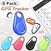 6 Pack Smart Key Finder Locator GPS Tracker - Kidaily Pet Tracker Alarm for Key Wallet Car Kids Bag Dog Cat Child Bag Phone Selfie Shutter Wireless Seeker Anti-lost Tag Travel Thanksgiving Gift