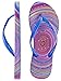 Showaflops Womens' Antimicrobial Shower & Water Sandals for Pool, Beach, Dorm and Gym - Swirl 7/8