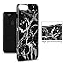 iPhone 7 Plus Case, marble iphone 7 plus case, GMYLE [Black Marble] Slim Glossy Hard Cover Case - Ultra Low Profile