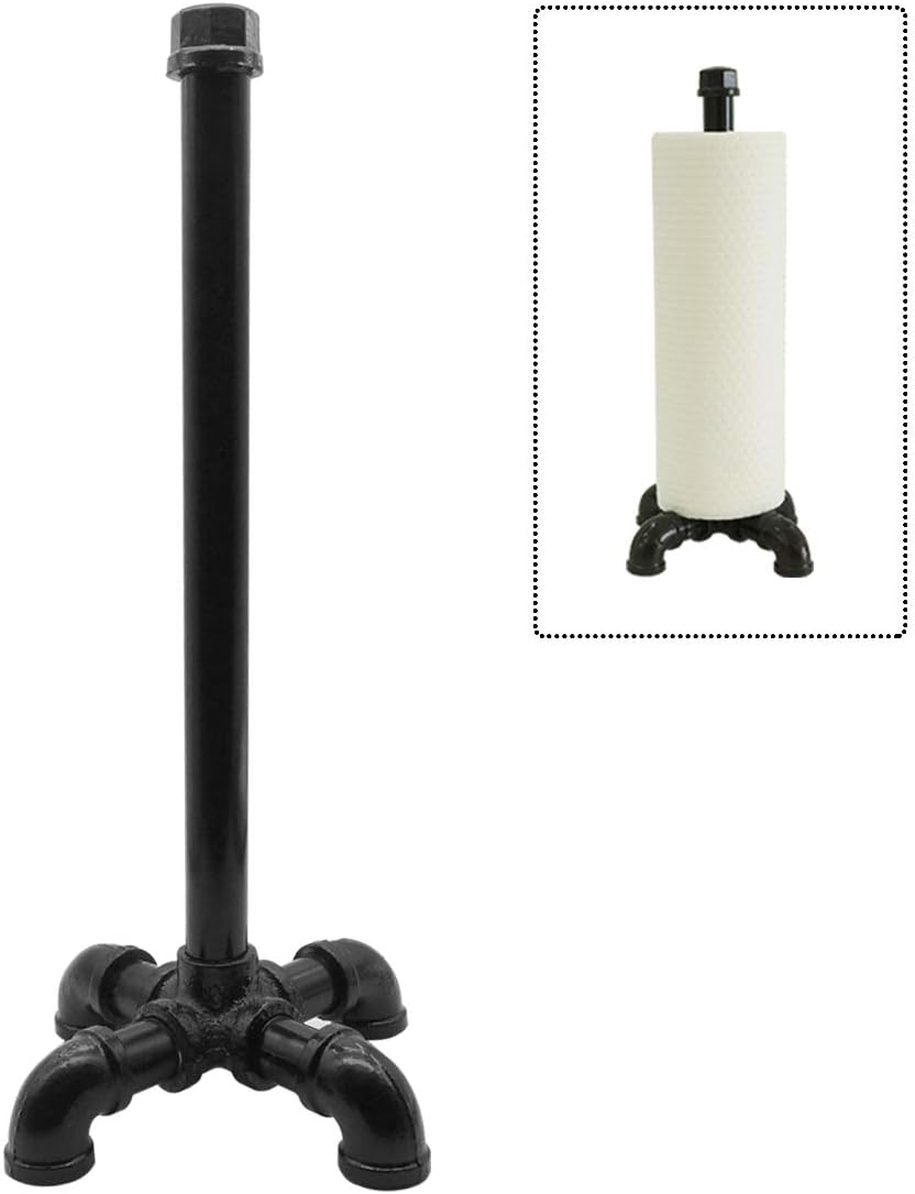 Amazon Com Rustic Industrial Standing Pipe Paper Towel Holder