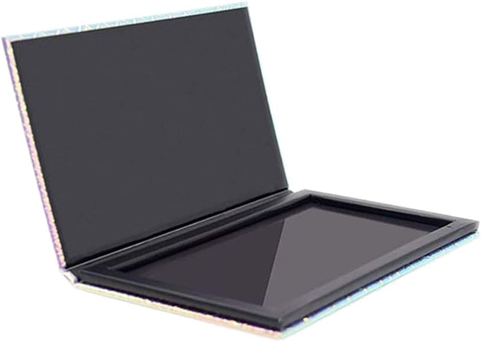 Lomsarsh Black Empty Magnetic Cosmetics Makeup Eyeshadow Palette Pad Leopard Large Pattern DIY Palette - 18.3X10.3cm