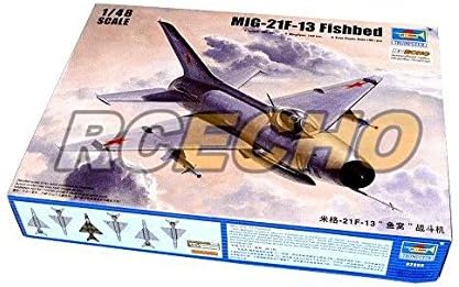 RCECHOTRUMPETER Aircraft Model 1/48 MiG-21F-13 Fishbed Scale Hobby 02858 P2858 174; Full Version Apps Edition