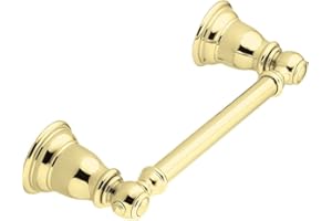 Moen YB5408PB Kingsley Collection Traditional Pivoting Toilet Paper Holder, Polished Brass