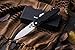 QSP Liner Lock Folding Pocket Knife, Dual Thumb Stubs, 440C Sharp Blade, G10 Handle, Reversible Right / Left Pocket Clip, Men's or Women's Gift (Black G10 Handle),QSP Parrot, QS17702BK