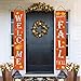 Fall Decor - Fall Outdoor Decorations for Home - WELCOME HAPPY FALL YALL Large Hanging Flags Signs Porch Banners - Autumn Decor for Home Door Birthday Party Yard Outdoor