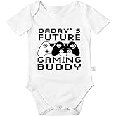Avuzcemk Daday's Future Gaming Buddy Bodysuits, Funny Baby Clothes, Cute Boys Girls Infant Cotton Romper Outfits 0-24 Months
