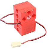 360 Degree Motor microbit Accessories, Dual Output Axles High Density 2kg Torque Programmable Motor,Compatible with Standard Building Blocks for microbit/Arduino/Single Board Control