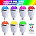 Bluetooth Smart LED Light Bulb -Changeable Smartphone Controlled Sunrise Wake Up Lights - Party Lights Bulb Music Speaker Bulb Works with IPhone, IPad, Android Phone and Tablet (1pcs)