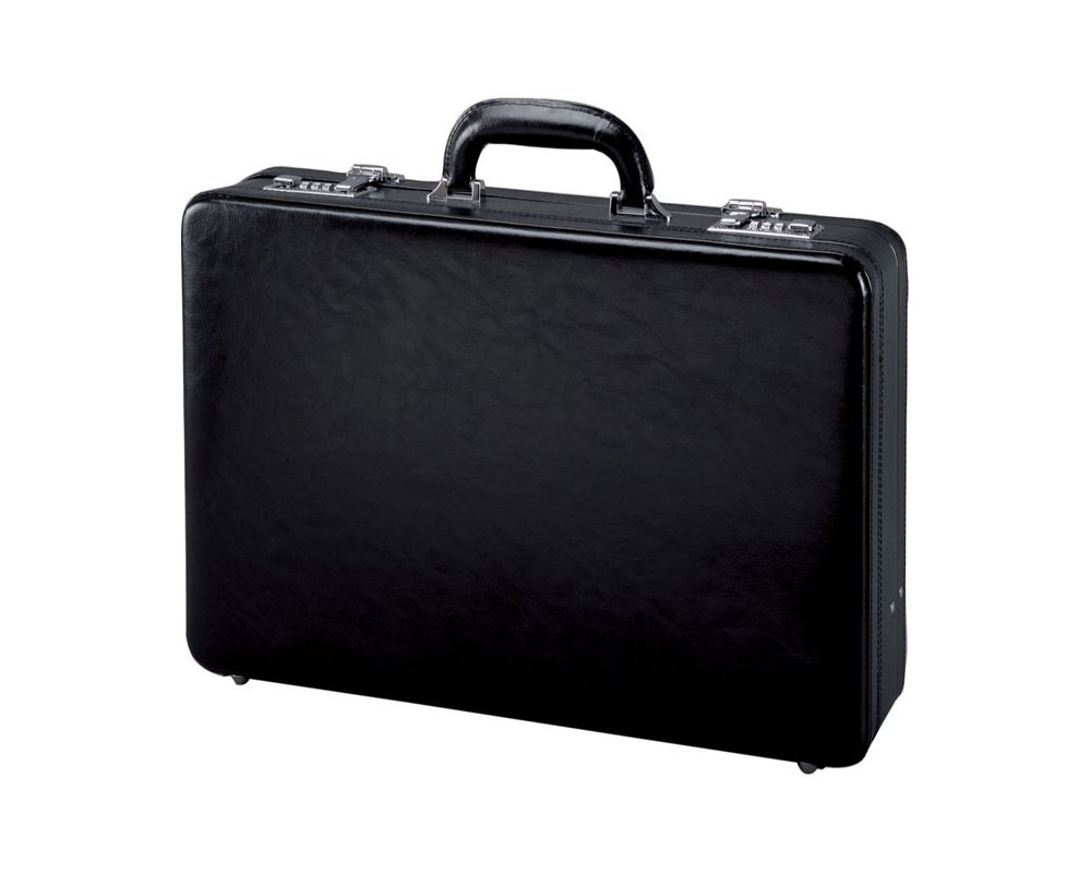 Alassio - 41033 TAORMINA - attache case briefcase, leather, black